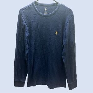 U.S. Polo Assn. Dark Blue Navy  Long Sleeve Tee L